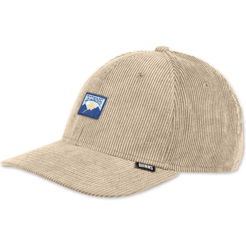 lippikset-kaareva-beige-snapback-mountains-truefit-cord-djinns