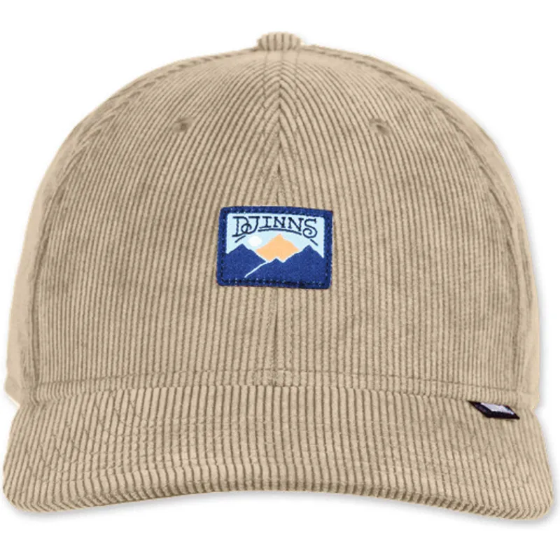 lippikset-kaareva-beige-snapback-mountains-truefit-cord-djinns