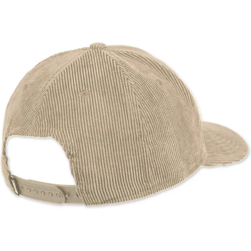 lippikset-kaareva-beige-snapback-mountains-truefit-cord-djinns