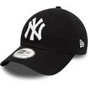 lippikset-kaareva-musta-saadettava-nauha-9twenty-league-essential-new-york-yankees-mlb-new-era