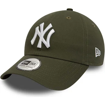 Lippikset kaareva vihreä säädettävä nauha 9TWENTY League Essential New York Yankees MLB New Era
