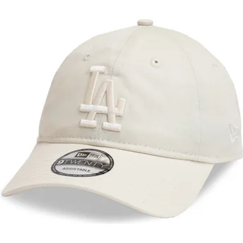 Lippikset kaareva beige säädettävä nauha 9TWENTY League Essential Los Angeles Dodgers MLB New Era