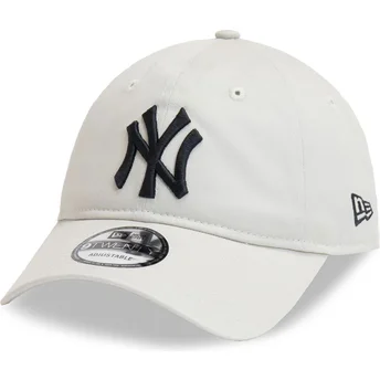 Lippikset kaareva beige säädettävä nauha 9TWENTY League Essential New York Yankees MLB New Era