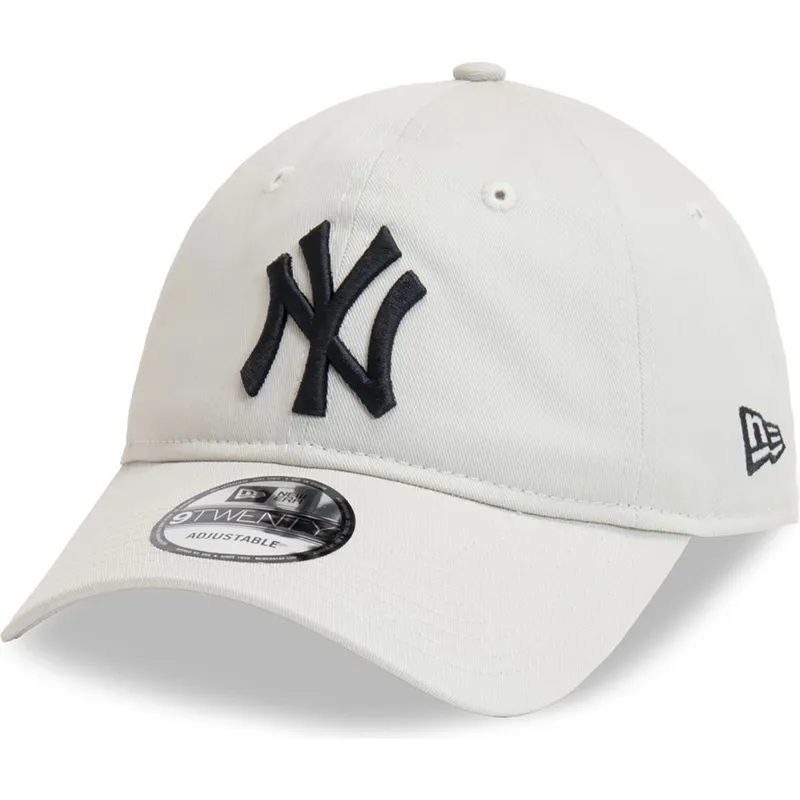 lippikset-kaareva-beige-saadettava-nauha-9twenty-league-essential-new-york-yankees-mlb-new-era