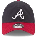 lippikset-kaareva-laivastonsininen-saadettava-nauha-9twenty-core-classic-atlanta-braves-mlb-new-era