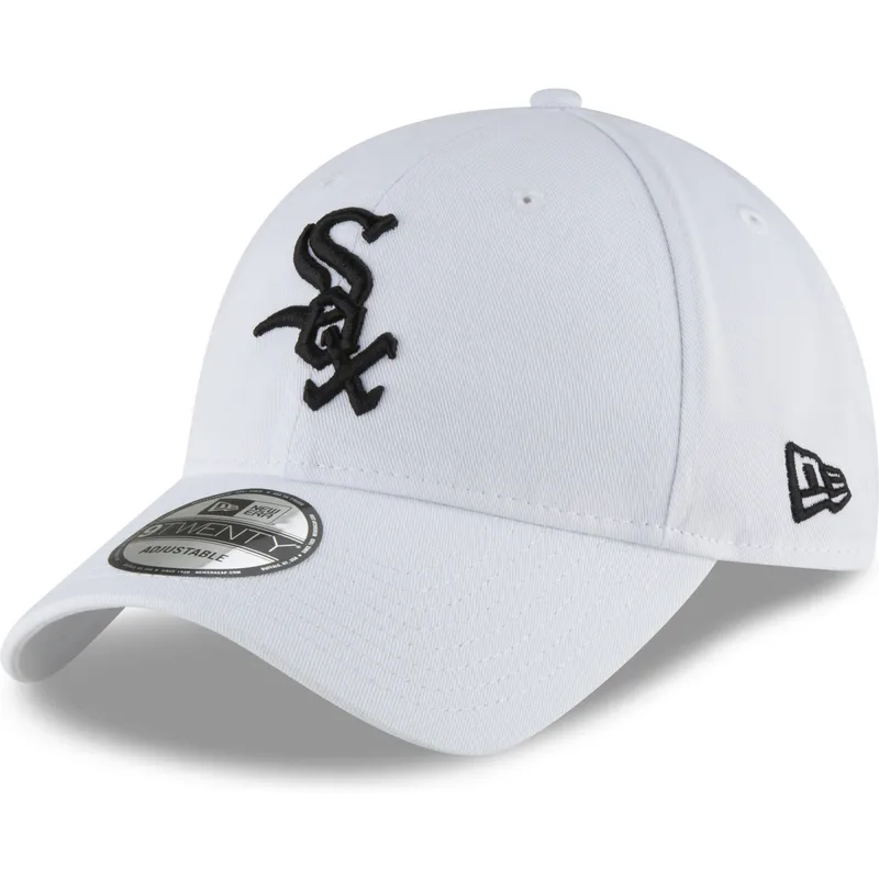 cap-kaareva-white-adjustable-strap-negro-9twenty-core-classic-chicago-white-sox-mlb-new-era cap-kaareva-white-adjustable-strap-negro-9twenty-core-classic-chicago-white-sox-mlb-new-era