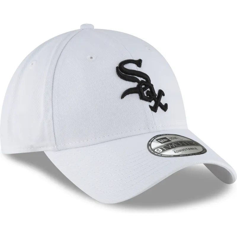cap-kaareva-white-adjustable-strap-negro-9twenty-core-classic-chicago-white-sox-mlb-new-era cap-kaareva-white-adjustable-strap-negro-9twenty-core-classic-chicago-white-sox-mlb-new-era