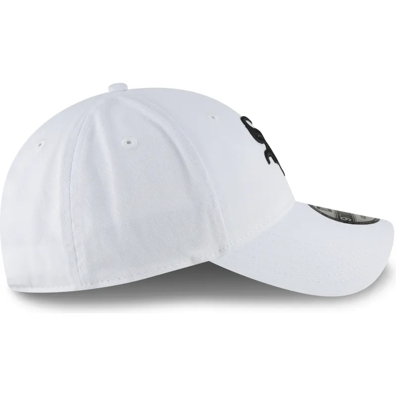cap-kaareva-white-adjustable-strap-negro-9twenty-core-classic-chicago-white-sox-mlb-new-era cap-kaareva-white-adjustable-strap-negro-9twenty-core-classic-chicago-white-sox-mlb-new-era
