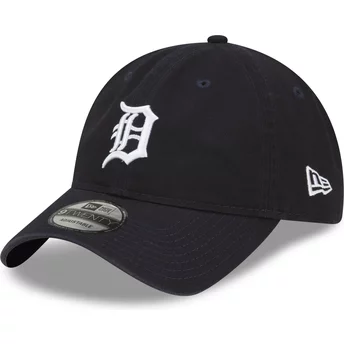 New Era Curved Brim 9TWENTY Core Classic Detroit Tigers MLB Navy Blue Adjustable Cap