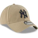 cap-kaareva-brown-adjustable-strap-claro-9twenty-core-classic-new-york-yankees-mlb-new-era