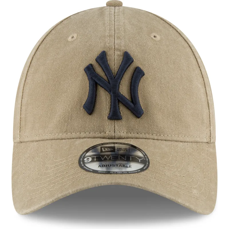 cap-kaareva-brown-adjustable-strap-claro-9twenty-core-classic-new-york-yankees-mlb-new-era