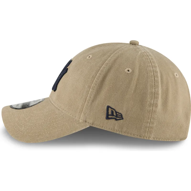 cap-kaareva-brown-adjustable-strap-claro-9twenty-core-classic-new-york-yankees-mlb-new-era