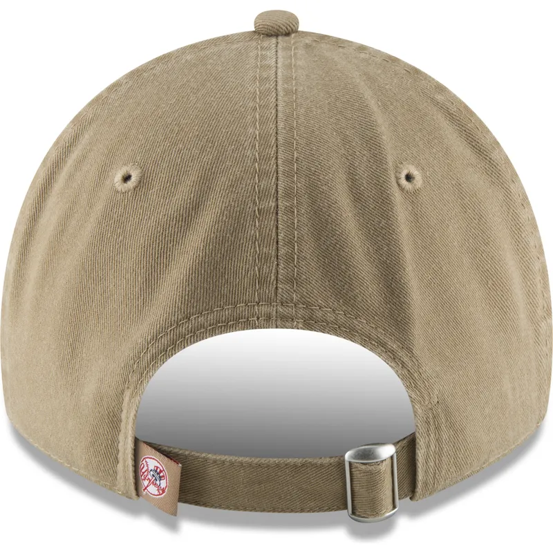 lippikset-kaareva-ruskea-saadettava-nauha-9twenty-core-classic-new-york-yankees-mlb-new-era