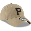 lippikset-kaareva-ruskea-saadettava-nauha-9twenty-core-classic-pittsburgh-pirates-mlb-new-era