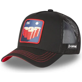 Cap kaareva black snapback Beer Pong Cocktails Capslab