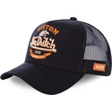 lippikset-kaareva-rekka-musta-snapback-lapsille-eag-blk-von-dutch