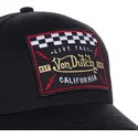 lippikset-kaareva-rekka-musta-snapback-lapsille-blacky4-von-dutch