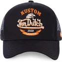 lippikset-kaareva-rekka-musta-snapback-eag-blk-von-dutch