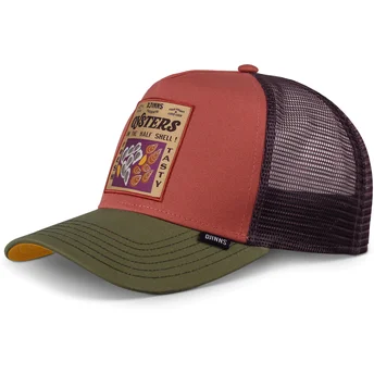 Lippikset kaareva rekka punainen snapback Food Oysters HFT Djinns
