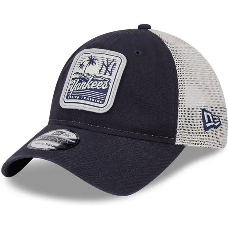 lippikset-kaareva-rekka-laivastonsininen-snapback-9twenty-stripe-new-york-yankees-mlb-new-era