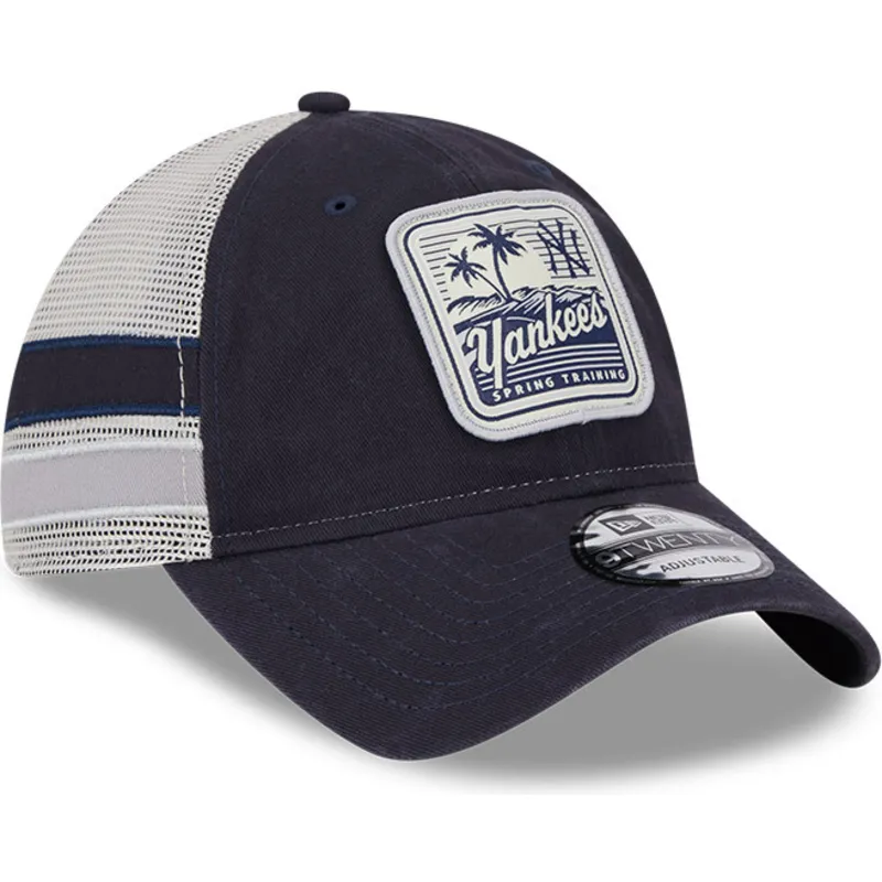 lippikset-kaareva-rekka-laivastonsininen-snapback-9twenty-stripe-new-york-yankees-mlb-new-era