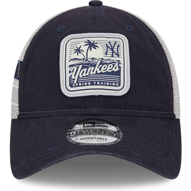 lippikset-kaareva-rekka-laivastonsininen-snapback-9twenty-stripe-new-york-yankees-mlb-new-era