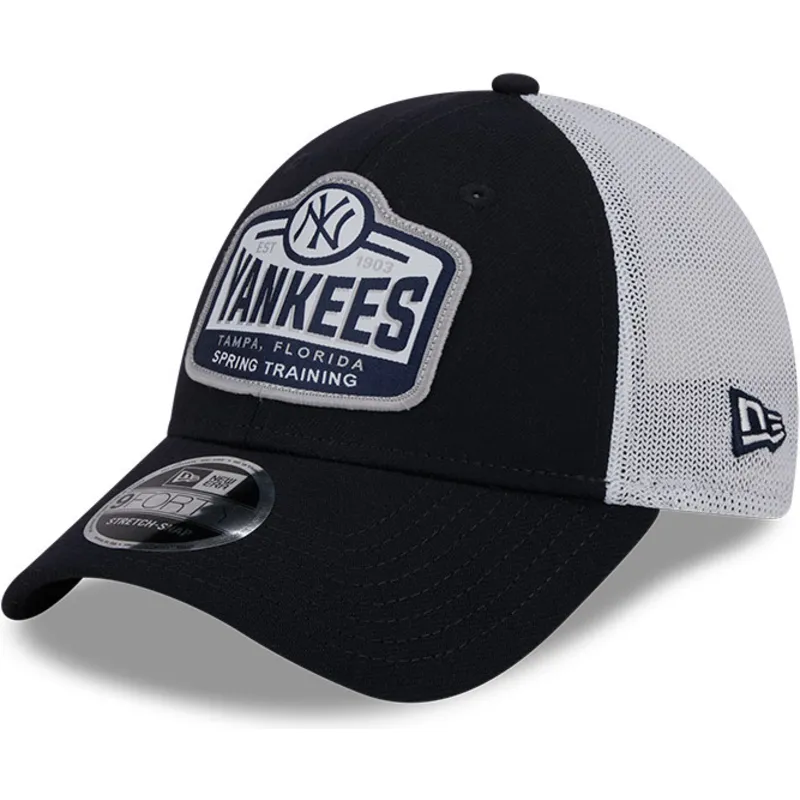 lippikset-kaareva-rekka-laivastonsininen-snapback-9forty-stretch-snap-tab-new-york-yankees-mlb-new-era