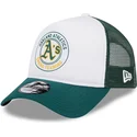 lippikset-kaareva-rekka-vihrea-snapback-9forty-a-frame-circle-oakland-athletics-mlb-new-era