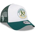 lippikset-kaareva-rekka-vihrea-snapback-9forty-a-frame-circle-oakland-athletics-mlb-new-era