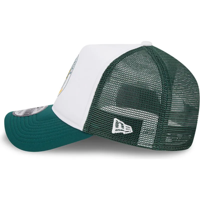 lippikset-kaareva-rekka-vihrea-snapback-9forty-a-frame-circle-oakland-athletics-mlb-new-era