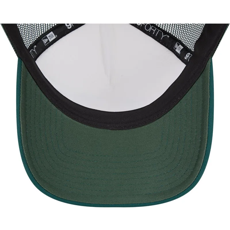 lippikset-kaareva-rekka-vihrea-snapback-9forty-a-frame-circle-oakland-athletics-mlb-new-era