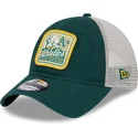 lippikset-kaareva-rekka-vihrea-snapback-9twenty-stripe-oakland-athletics-mlb-new-era