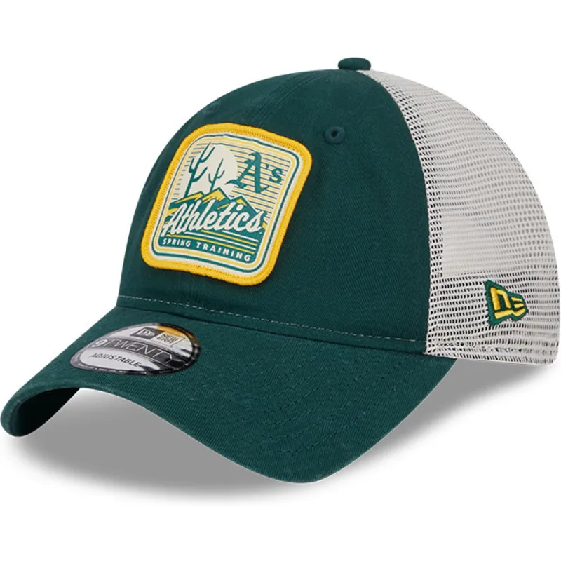 lippikset-kaareva-rekka-vihrea-snapback-9twenty-stripe-oakland-athletics-mlb-new-era