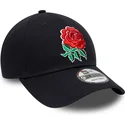 lippikset-kaareva-laivastonsininen-saadettava-nauha-9forty-core-england-rugby-rfu-new-era