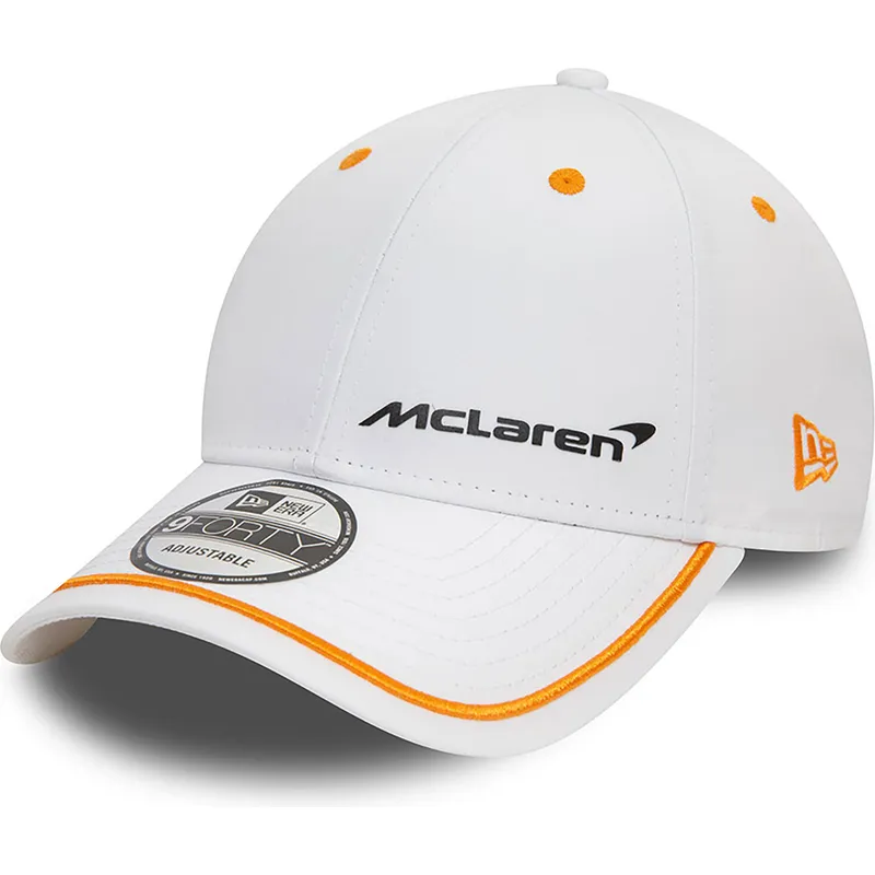 lippikset-kaareva-valkoinen-saadettava-nauha-9forty-contrast-piping-mclaren-racing-formula-1-new-era lippikset-kaareva-valkoinen-saadettava-nauha-9forty-contrast-piping-mclaren-racing-formula-1-new-era
