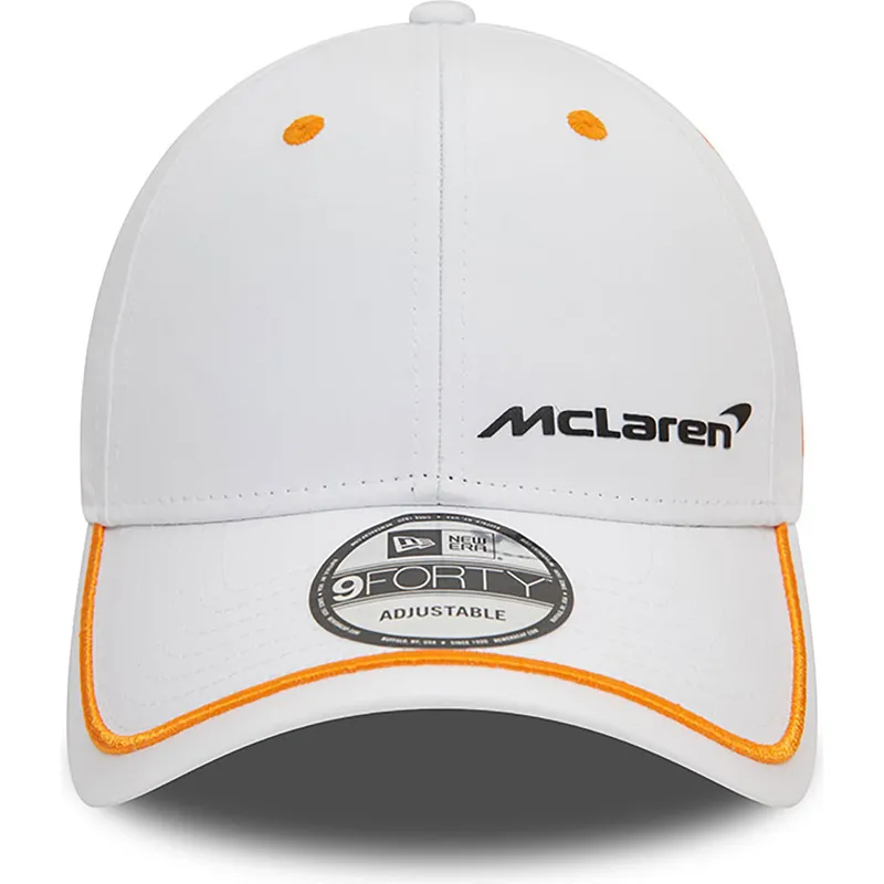 lippikset-kaareva-valkoinen-saadettava-nauha-9forty-contrast-piping-mclaren-racing-formula-1-new-era lippikset-kaareva-valkoinen-saadettava-nauha-9forty-contrast-piping-mclaren-racing-formula-1-new-era