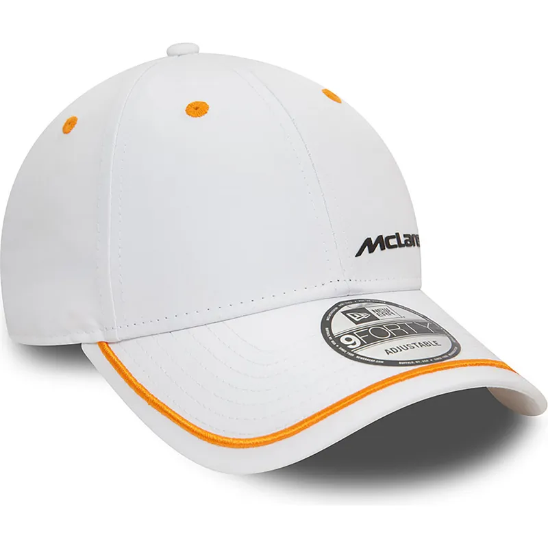 lippikset-kaareva-valkoinen-saadettava-nauha-9forty-contrast-piping-mclaren-racing-formula-1-new-era lippikset-kaareva-valkoinen-saadettava-nauha-9forty-contrast-piping-mclaren-racing-formula-1-new-era