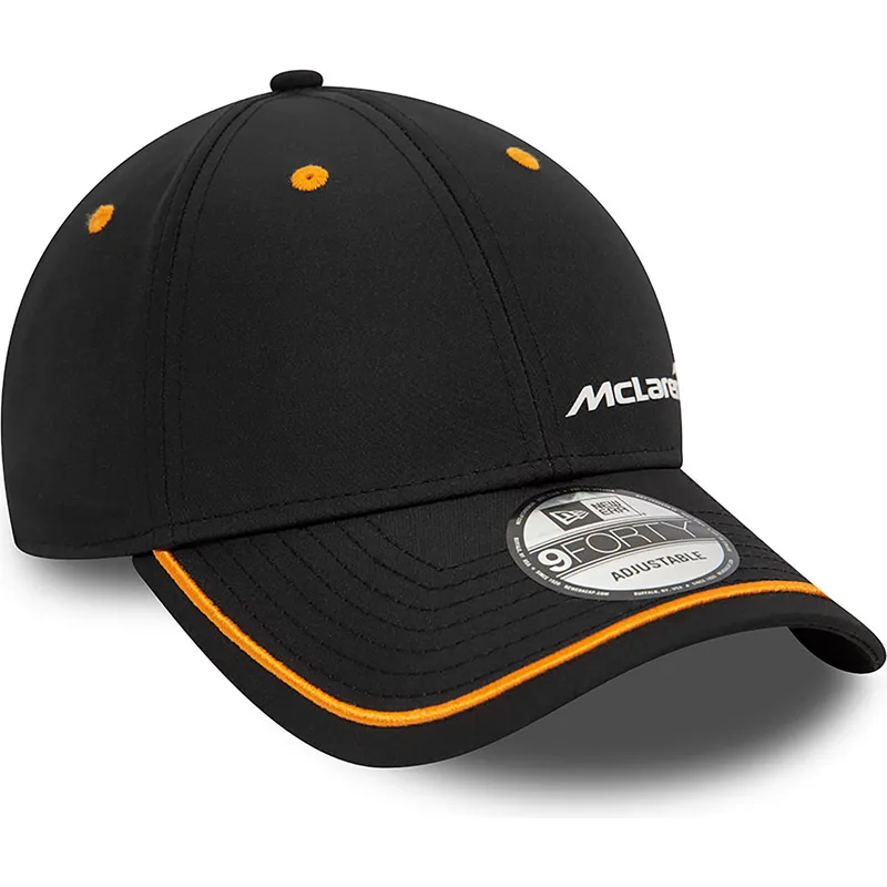 lippikset-kaareva-musta-saadettava-nauha-9forty-contrast-piping-mclaren-racing-formula-1-new-era lippikset-kaareva-musta-saadettava-nauha-9forty-contrast-piping-mclaren-racing-formula-1-new-era