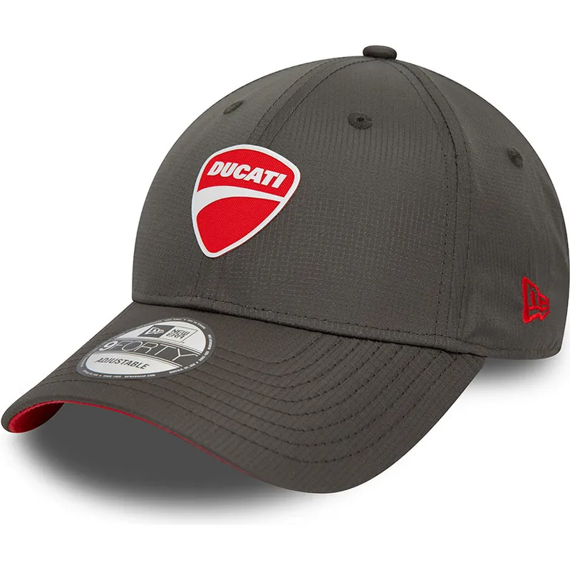 lippikset-kaareva-musta-saadettava-nauha-9forty-ripstop-ducati-motor-motogp-new-era