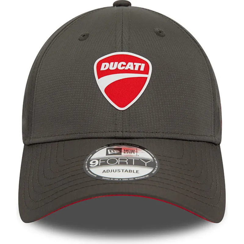 lippikset-kaareva-musta-saadettava-nauha-9forty-ripstop-ducati-motor-motogp-new-era