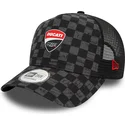 lippikset-kaareva-rekka-musta-snapback-9forty-a-frame-all-over-print-check-ducati-motor-motogp-new-era