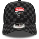 lippikset-kaareva-rekka-musta-snapback-9forty-a-frame-all-over-print-check-ducati-motor-motogp-new-era