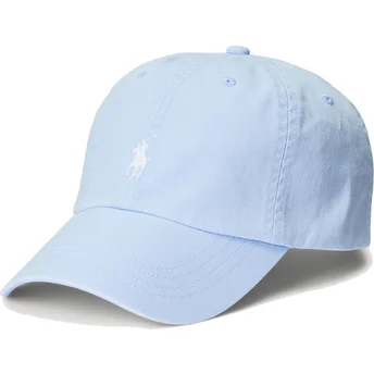 Lippikset kaareva sininen säädettävä nauha Cotton Chino Classic Sport Polo Ralph Lauren