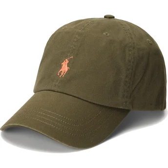 Lippikset kaareva vihreä säädettävä nauha Cotton Chino Classic Sport Polo Ralph Lauren