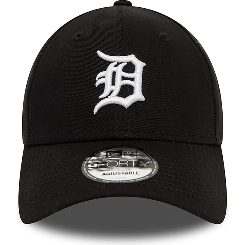 lippikset-kaareva-musta-saadettava-nauha-9forty-league-essential-detroit-tigers-mlb-new-era