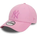 lippikset-kaareva-vaaleanpunainen-saadettava-nauha-9forty-league-essential-new-york-yankees-mlb-new-era