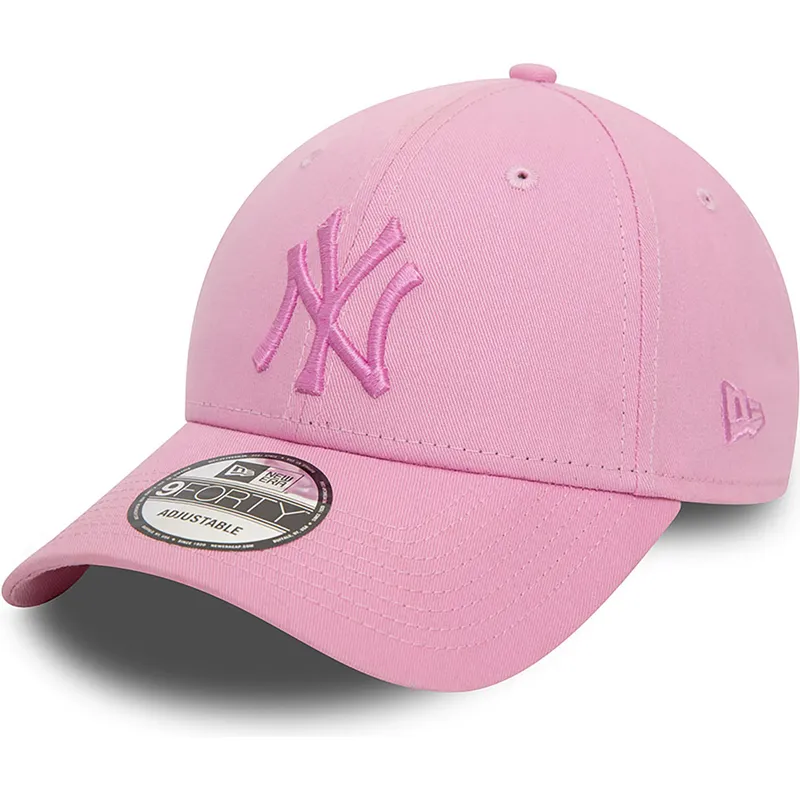 lippikset-kaareva-vaaleanpunainen-saadettava-nauha-9forty-league-essential-new-york-yankees-mlb-new-era