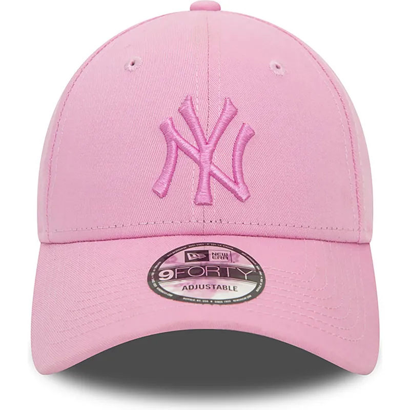 lippikset-kaareva-vaaleanpunainen-saadettava-nauha-9forty-league-essential-new-york-yankees-mlb-new-era
