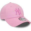 lippikset-kaareva-vaaleanpunainen-saadettava-nauha-9forty-league-essential-new-york-yankees-mlb-new-era