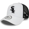 lippikset-kaareva-rekka-valkoinen-snapback-a-frame-league-essential-chicago-white-sox-mlb-new-era